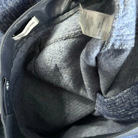 Manier De Voir Womens Knit Straight Leg Pants US 10 Blue Ribbed Tapered 760 - Picture 13 of 16